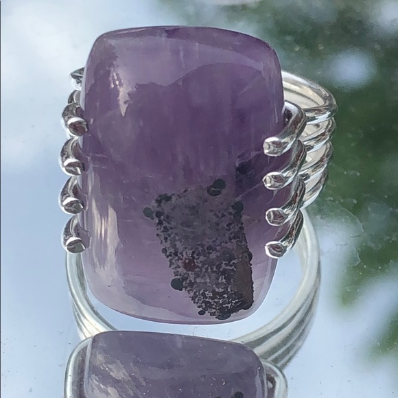 COPY - BOUTIQUE SUPER 23 AMETHYST 925 SILVER RING, SZ 7.5 - Picture 8 of 12